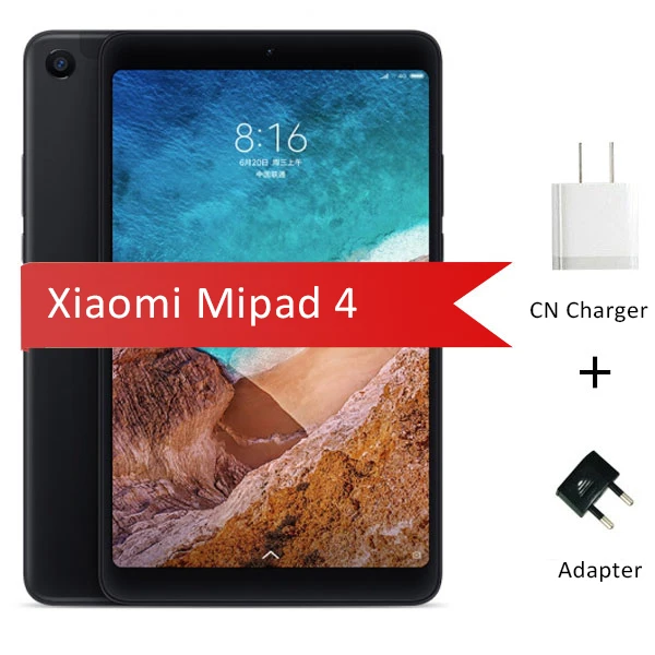 Xiaomi mi Pad 4 mi Pad 4 LTE wifi OTG " планшеты 32 Гб 64 Гб ПК Восьмиядерный процессор Snapdragon 660 6000 мАч 1920x1200 FHD 13 МП планшет Android - Комплект: Black