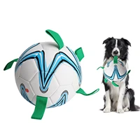 pet soccer ball indoor outdoor interactive dog toy with easy grab tabs unique and fun dog tug toys dog water toy newest