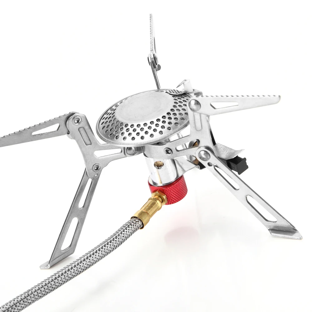 Ультралегкая портативная газовая плита 3000 Вт туристическая Складная горелка для