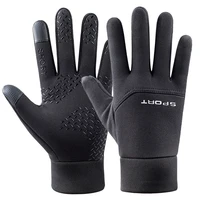 winter camping velvet gloves touchscreen running anti skid reflective waterproof women warm ski cycling sports mens gloves