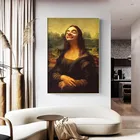 5D алмазная живопись с юмором, смешная Мона Лиза и мистер фасоль, полноразмерная Алмазная мозаика, распродажа, вышивка крестиком, наборы для украшения комнаты