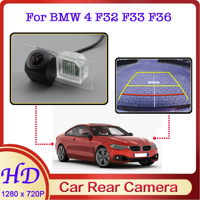 

Автомобильная камера заднего вида «рыбий глаз» для BMW 4 серии F32 F33 F36 2013 ~ 2020 ночное видение HD Водонепроницаемая камера заднего вида для автом...