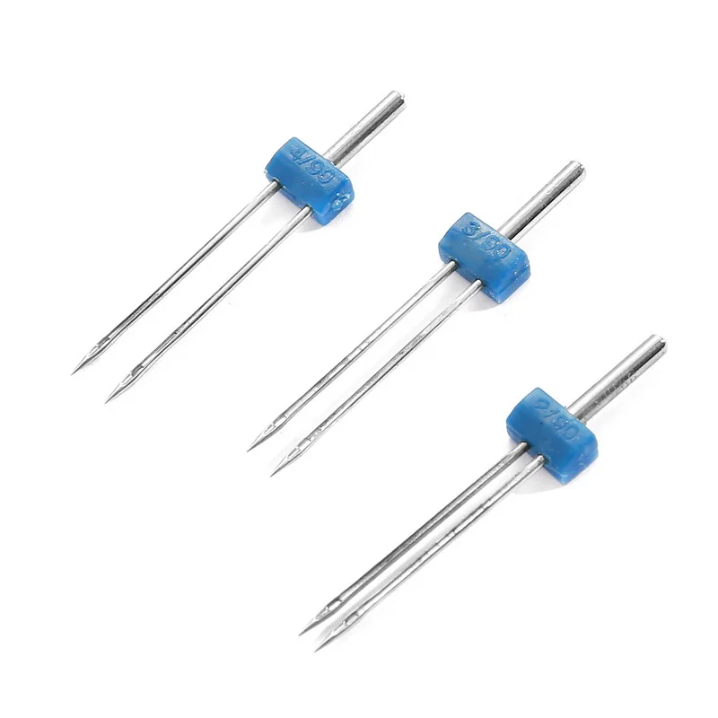 Прижимная лапка для шитья 3 размера s сдвоенные иглы и смятые 9 канавок размер 2/90