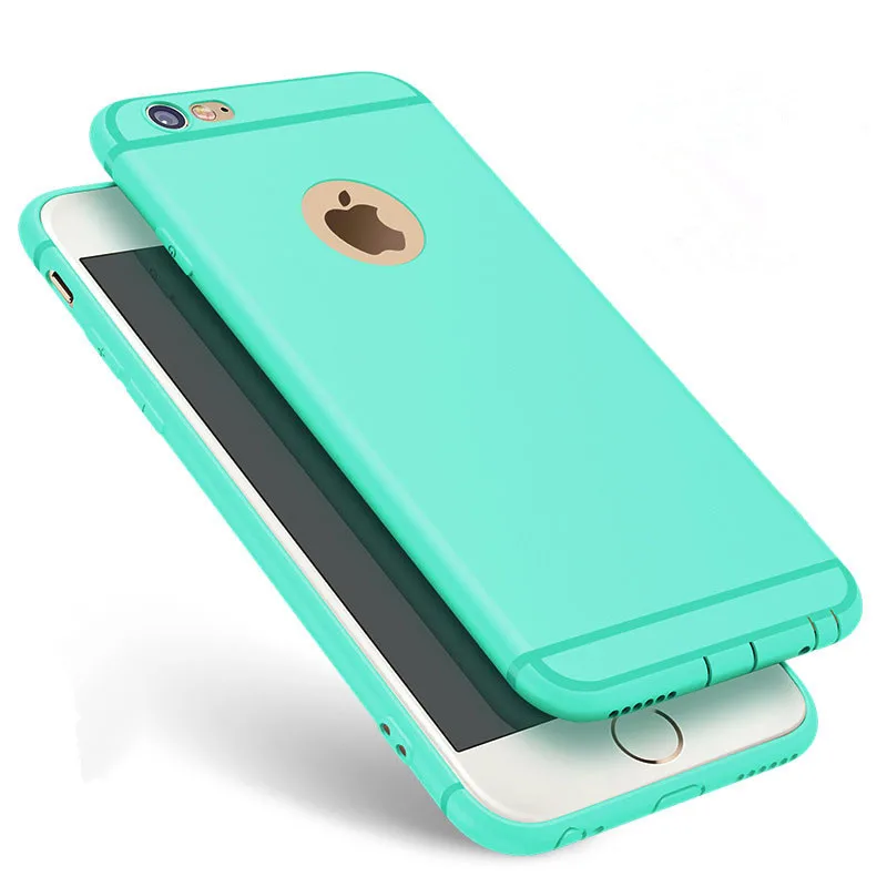 blue Ультратонкий силиконовый чехол для iphone 7 6 6s 8 X чехол Coque яркие цвета, Мягкий матовый ТПУ чехол для телефона для iphone 7 8 plus iphone XS MAX XR - Цвет: blue
