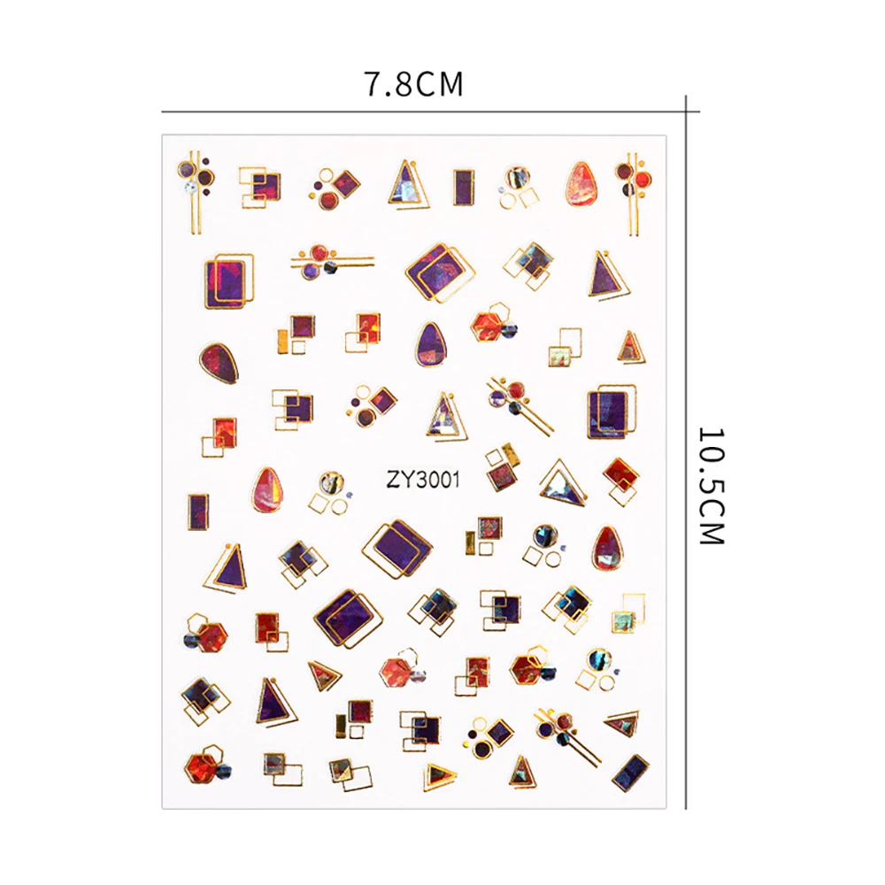 

Space Star Moon Constellation Laser Nail Stickers DIY Manicure Decals Self Adhesive Stickers Nail Art Decoration