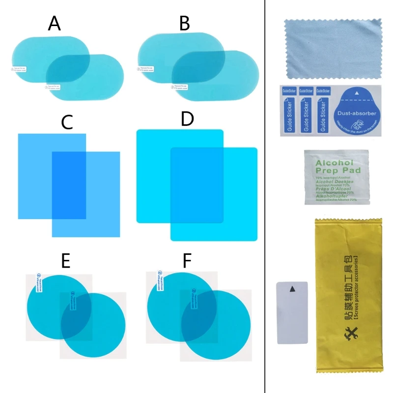 

2 шт. автомобиль Зеркало заднего вида защитный Анти-туман покрытие автомобиля зеркало окно совсем прозрачную пленку Водонепроницаемый автомобиля Стикеры анти-противотуманная пленка