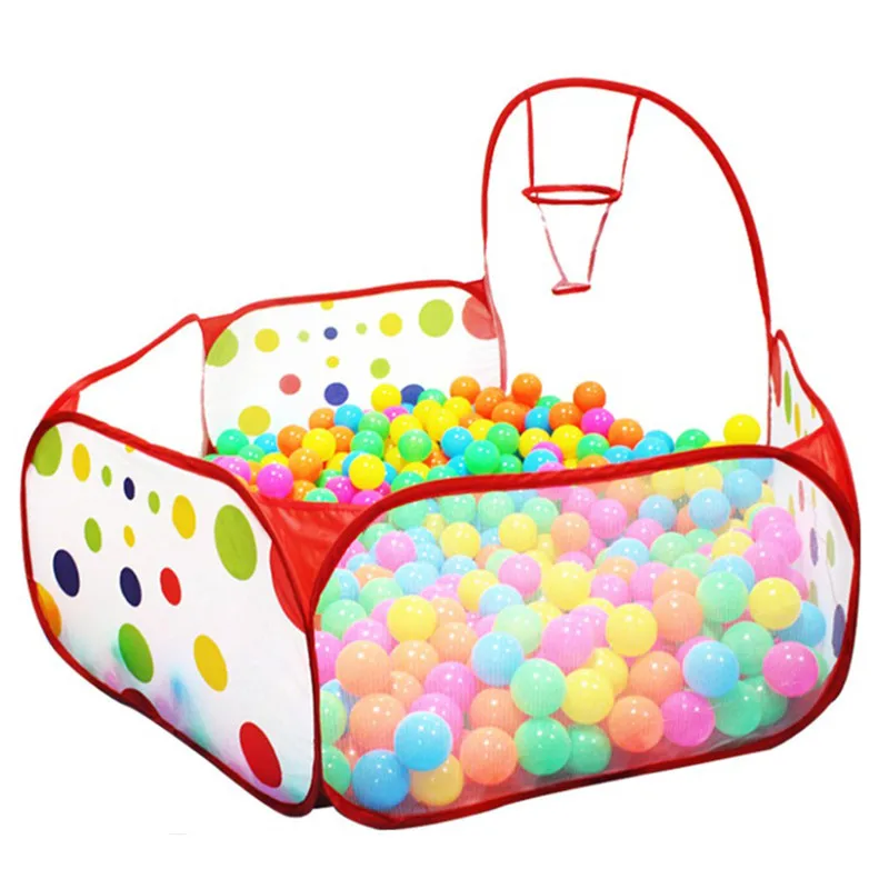 

Eco-Friendly Ocean Ball Tent Foldable Play Pool For Children Baby's Indoor Toy House Cute Kid's Toy Pool Printed Tent
