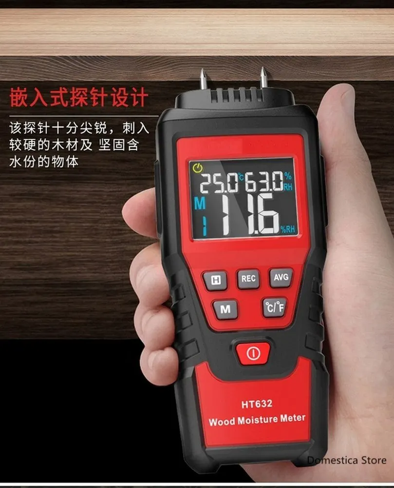 Тестер влажности древесины HT632 ручные инструменты тестер детектор с большим ЖК