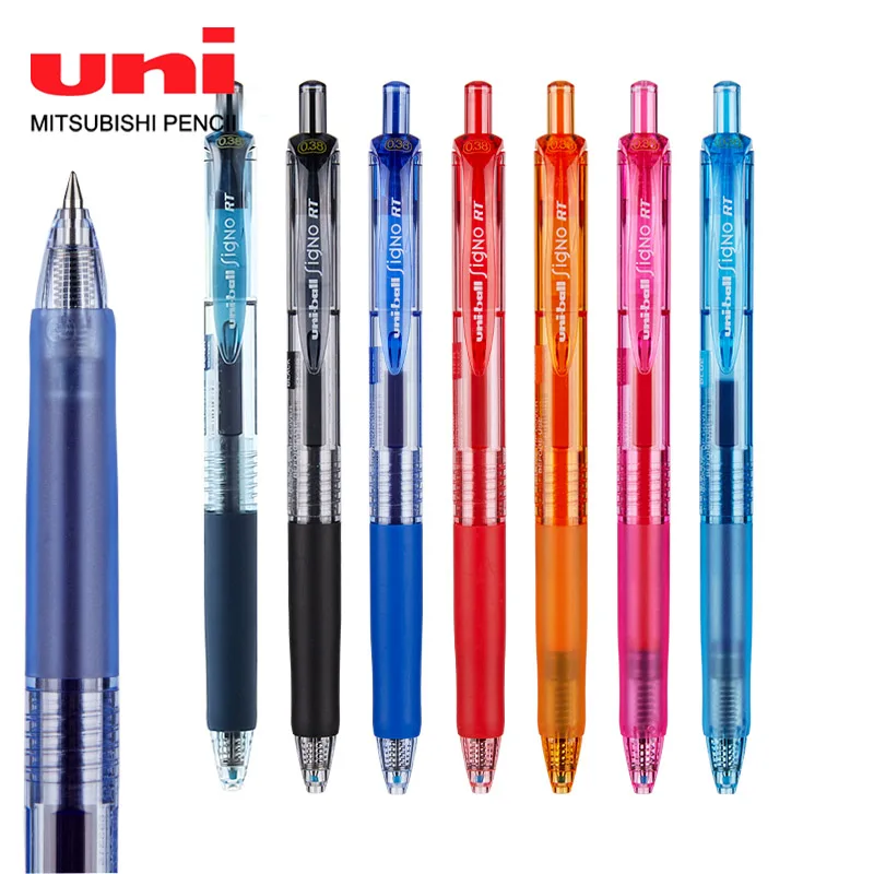 8 шт./лот Mitsubishi Uni ball Signo RT UMN 138 0 38 мм гелевая ручка черные/синие/красные/темно