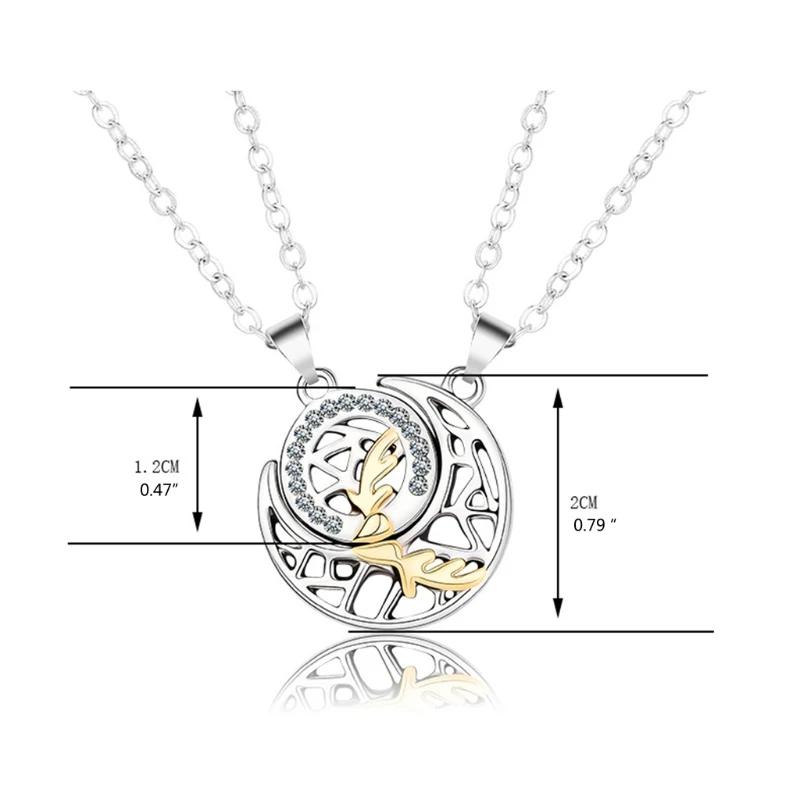 Креативное ожерелье в виде Солнца и Луны для пар сестер братьев студентов