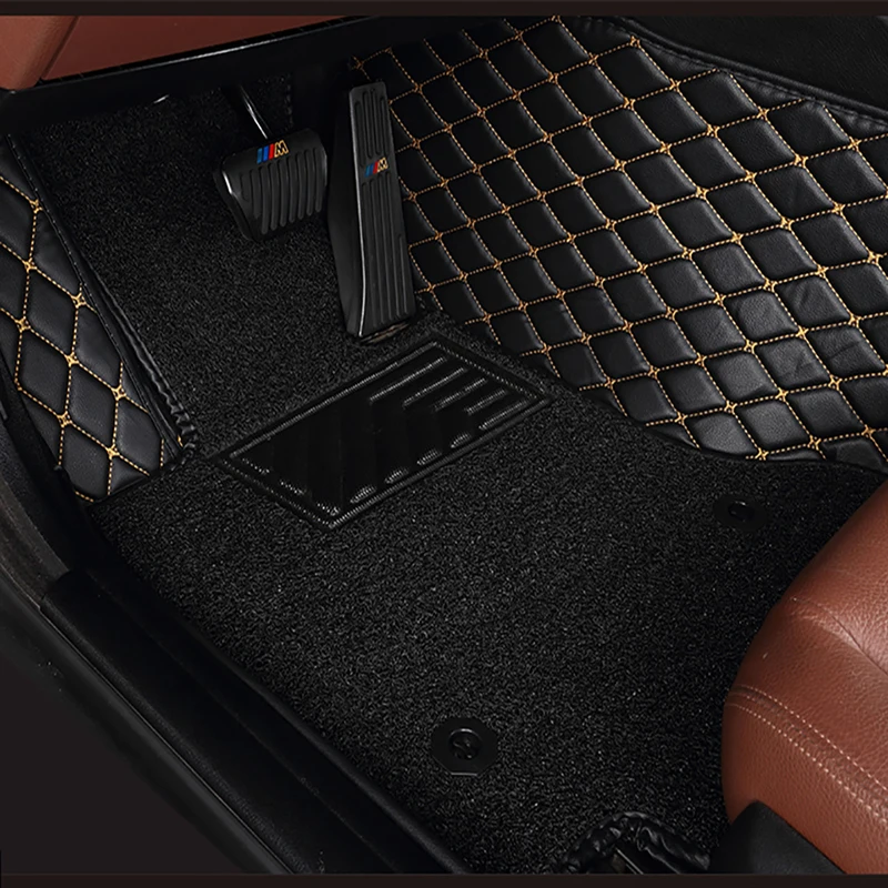 custom Double layer car floor mats for Fiat Freemont 500X Bravo Ottimo Viaggio All Models auto accessories | Автомобили и