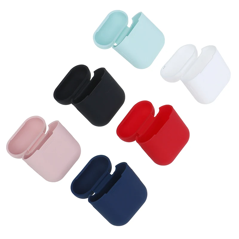 1 шт. защитный силиконовый чехол AirPods для наушников, чехол для наушников, маленькая коробка для хранения