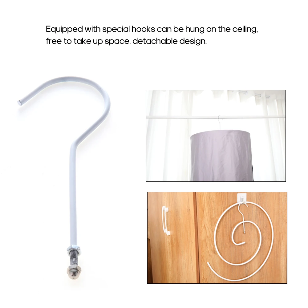 Hot Spiral Hanger Clothing Drying Rack Space Saving Round for Bed Sheet Quilt Mattress Cover Blanket Outside Balcony | Дом и сад