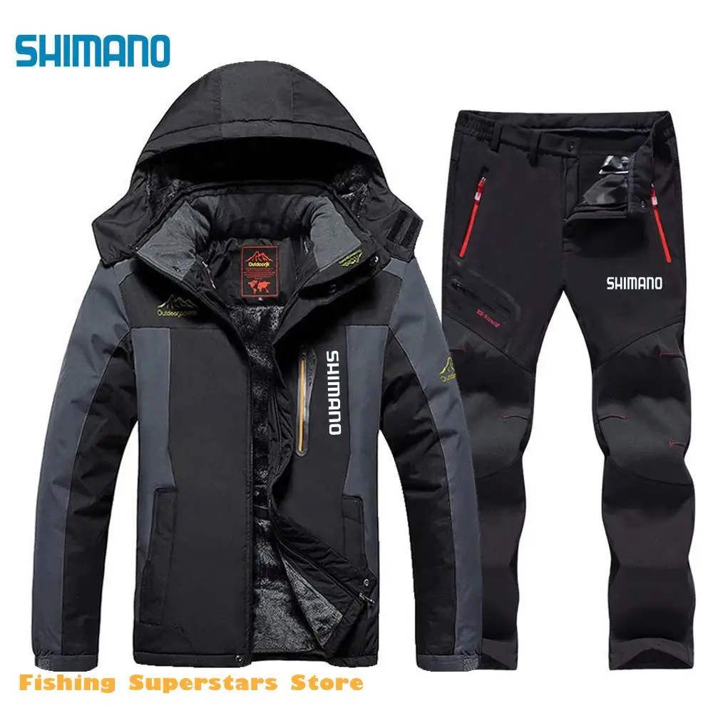 Новый мужской рыболовный костюм Shimanos ветрозащитная Водонепроницаемая плотная