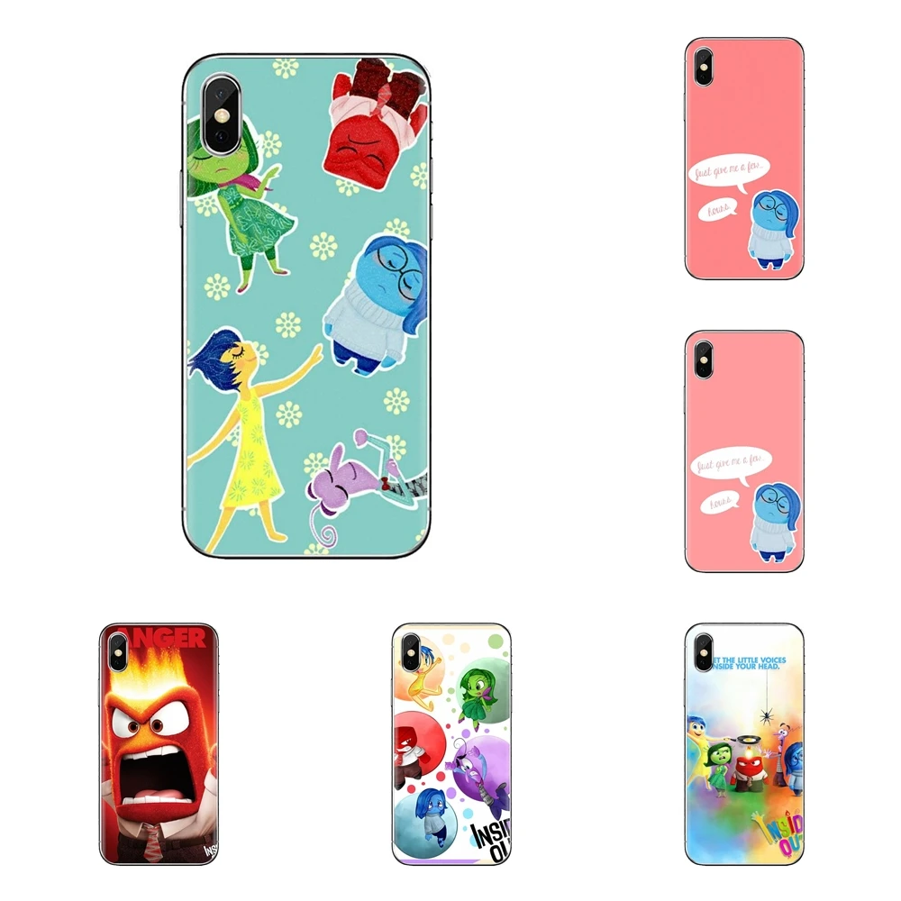 Радость и грусть Inside Out силиконовый чехол для мобильного телефона с откидной