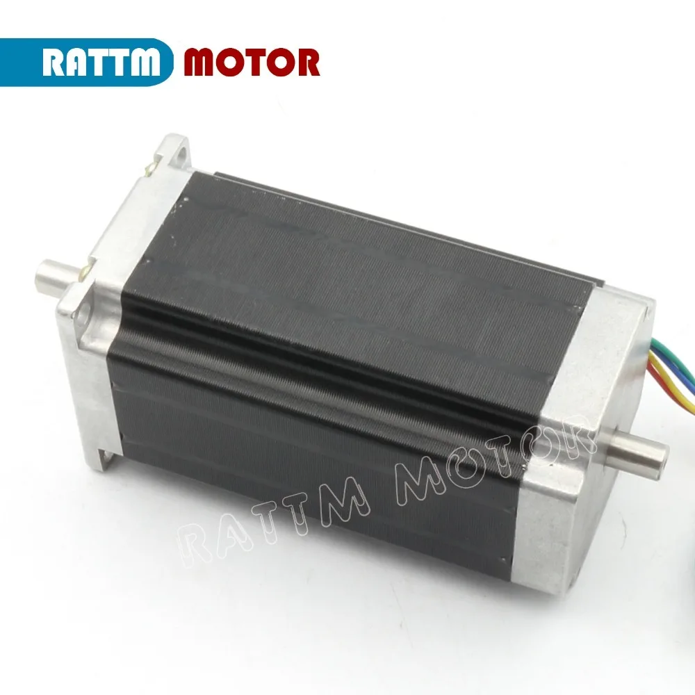 4 шт. NEMA23 23HS2430B 425Oz in ДВОЙНОЙ ВАЛ 112 нм длина мм шаговый двигатель/3A для фрезерного