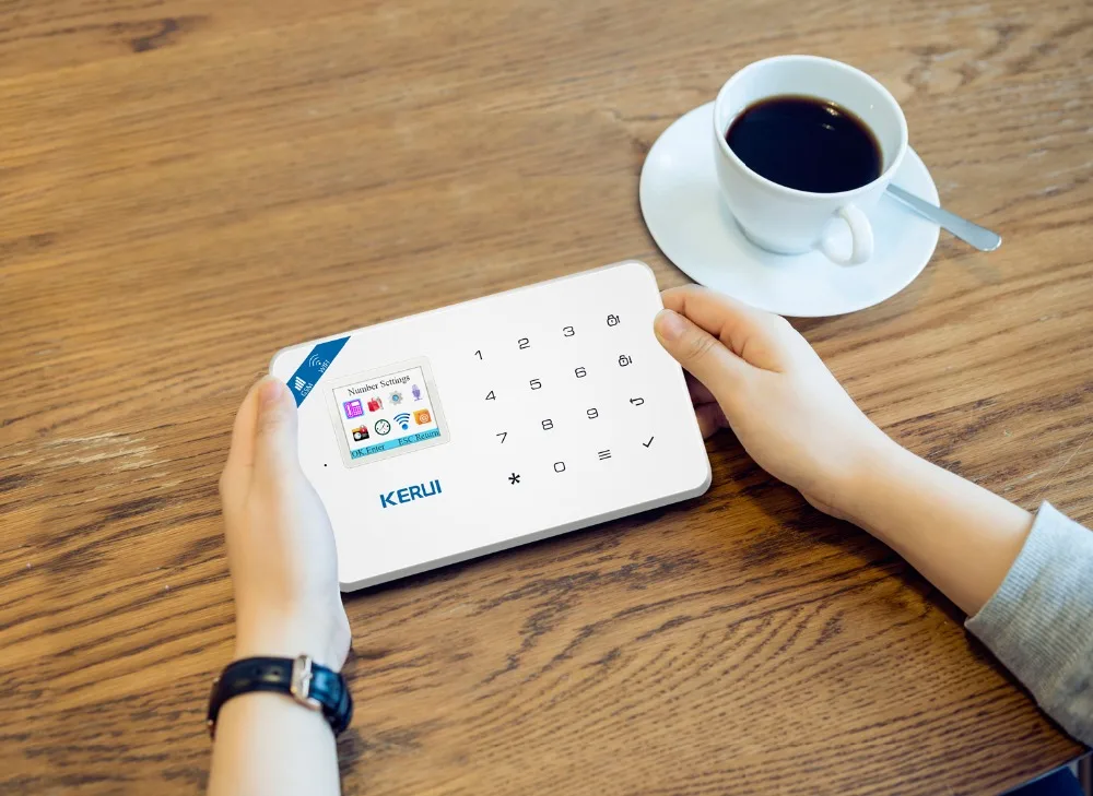 Домашняя охранная сигнализация KERUI W18 TFT экран 1 7 дюйма Wi Fi GSM датчик движения