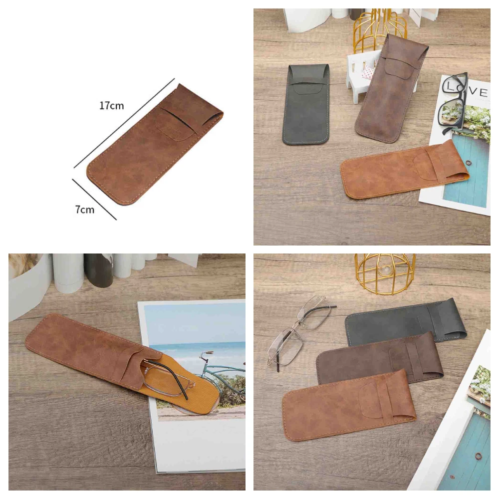 Модный Чехол для очков из искусственной кожи чехол солнцезащитных простой