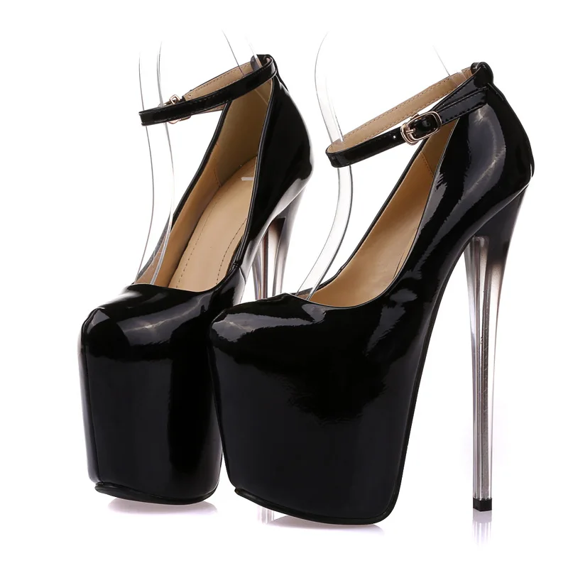 

19cm nightclub Women's 22cm single shoes Super high thin heel size 40-43 hateful height