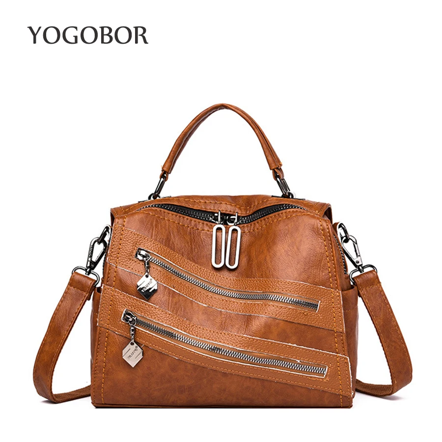 Женская сумка из овечьей кожи высококачественный мессенджер на плечо винтажный