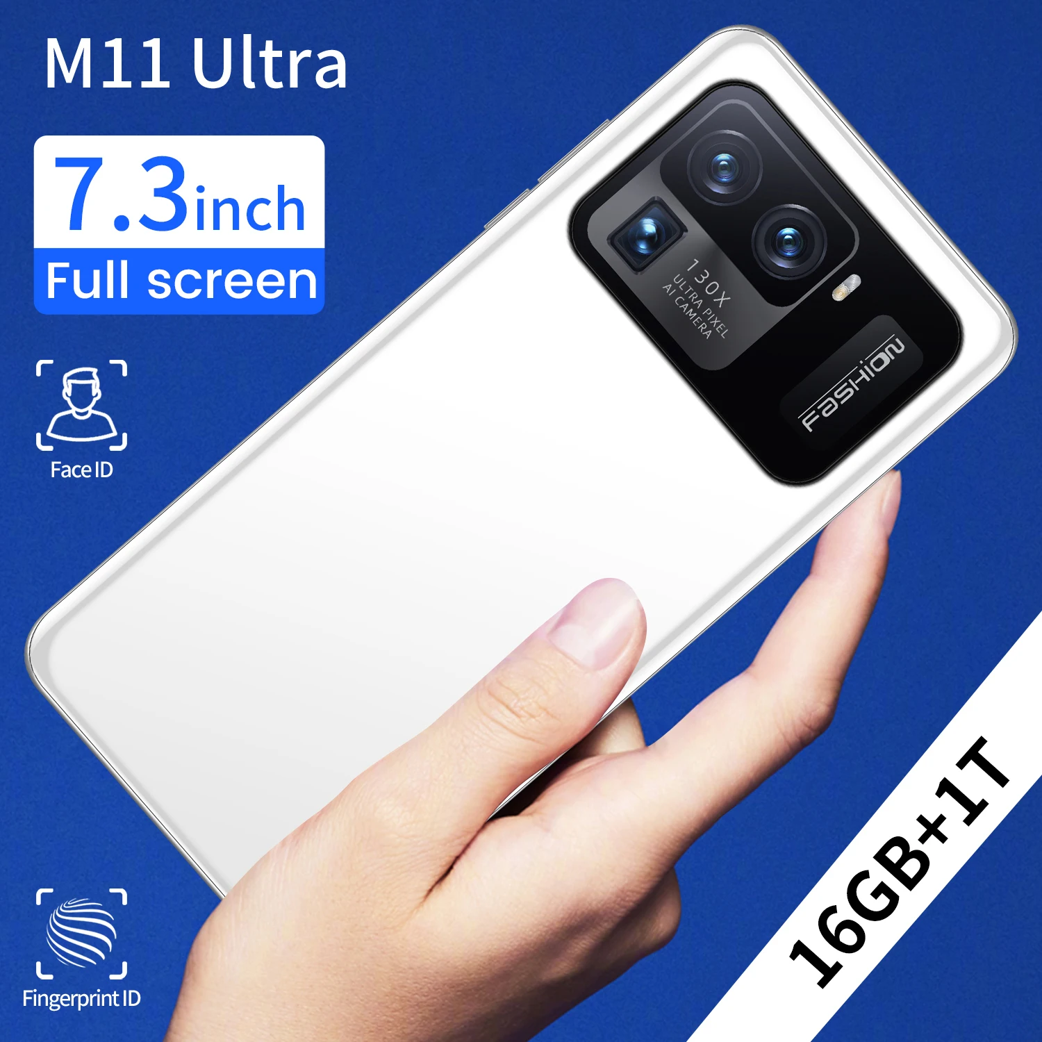 

Smartphone Xiomi M11 Ultra Global Version Mobile Phone 16GB 1T Qualcomm Snapdragon 888 6800mAh 7.3” 5G Andriod11 Dual SIM 4G LTE