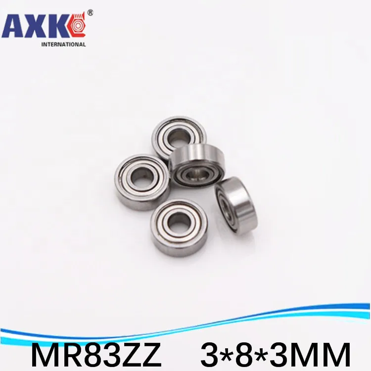 AXK (1 шт.) двойной экранированный Миниатюрный глубокий шаровой подшипник MR83ZZ 3*8*3 мм