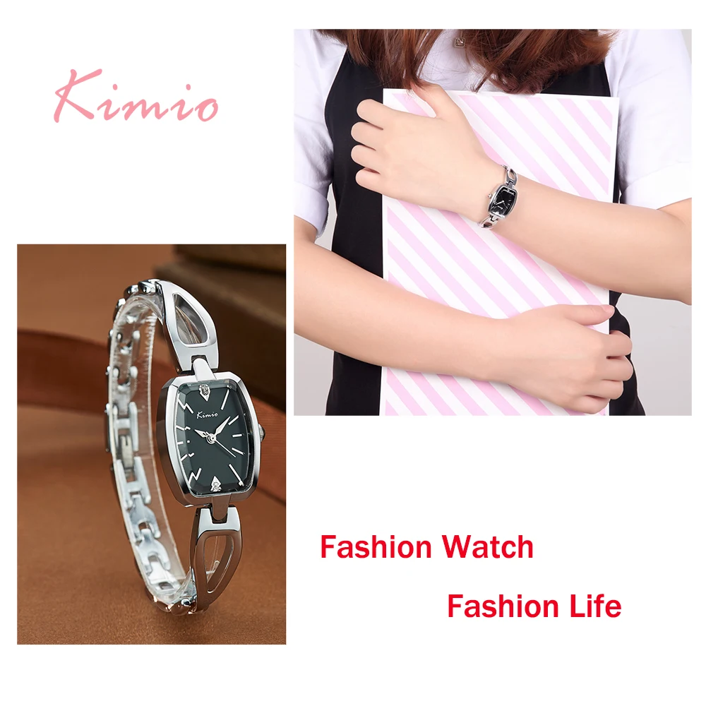 

Kimio Brand Women's Bracelet Watches Diamond Stainless Steel Dress Ladies Quartz Watch Femme Relogio Feminino Horloges Vrouwen