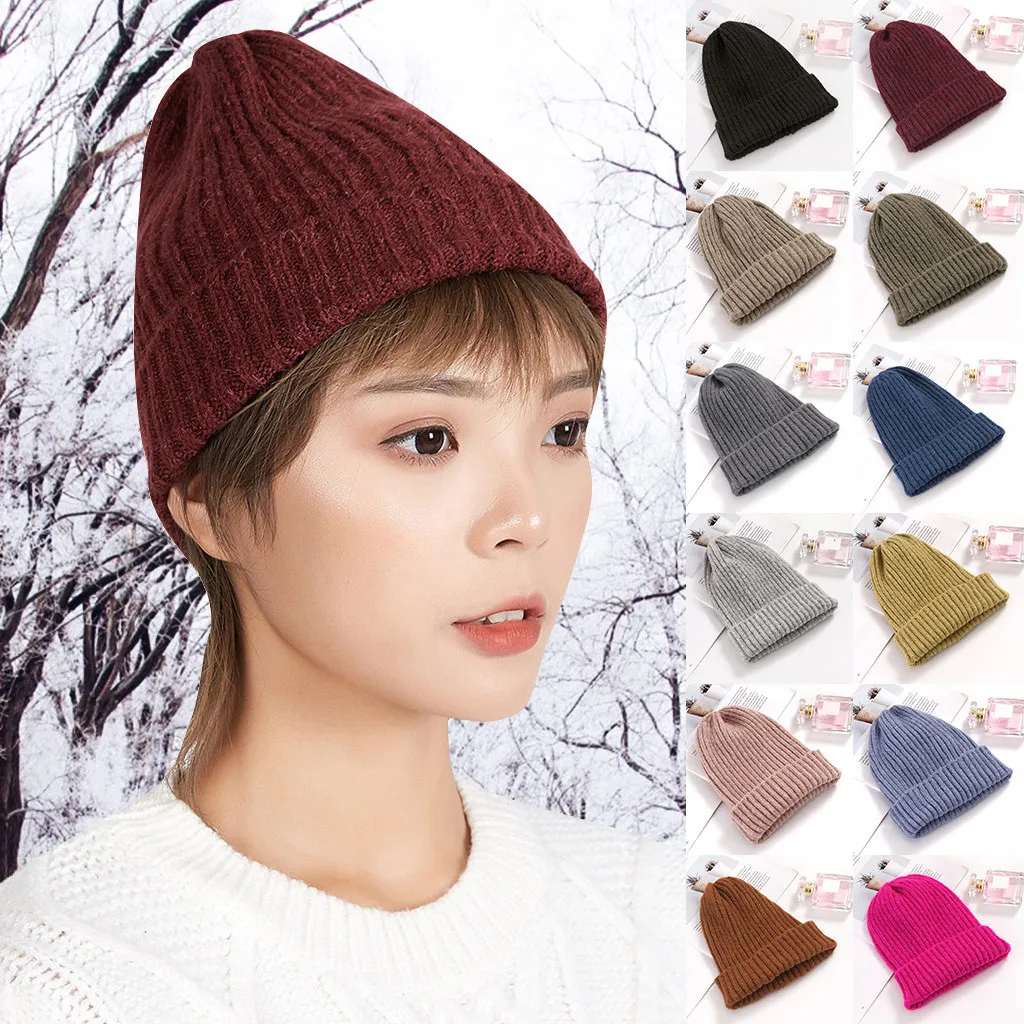Головной убор с флисовой подкладкой Модный женский зимний воротник толстая
