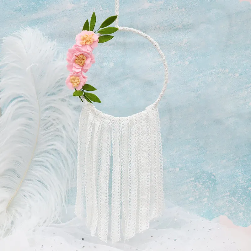 Meian необработанные войлочные цветы ручной работы с обручем настенные украшения в