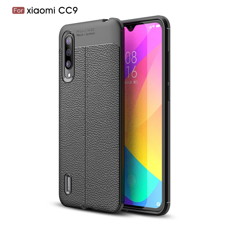 Чехол для Xiaomi Mi 9 Lite роскошный кожаный силиконовый чехол телефона 6 39 дюйма