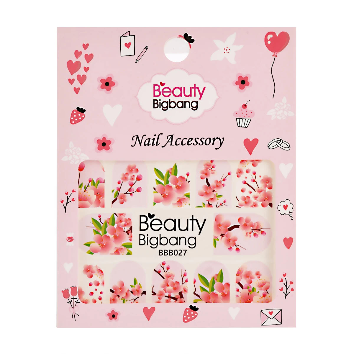 BEAUTYBIGBANG 1 лист цветок кружева шаблон наклейки для ногтей клейкие дизайна красоты