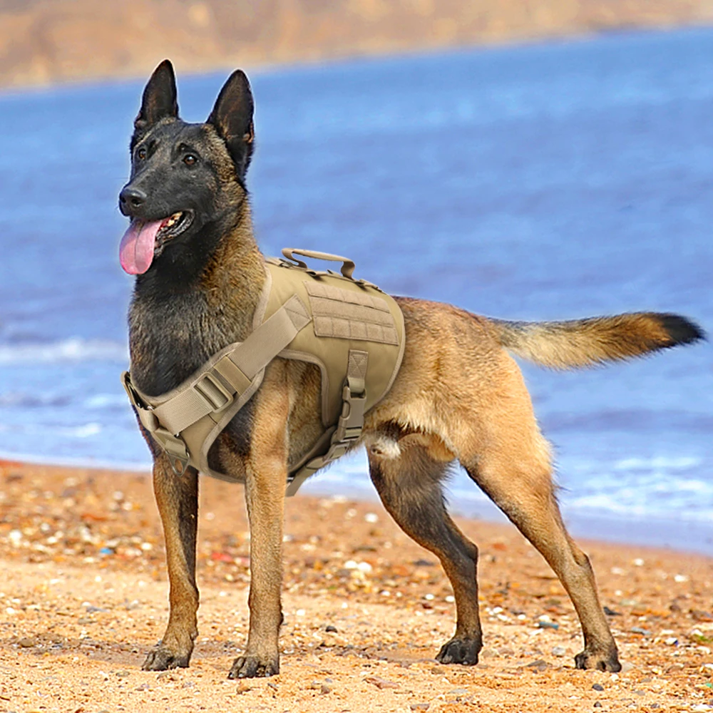 Военный Тактический поводок для собак K9 рабочая жилетка нейлоновый