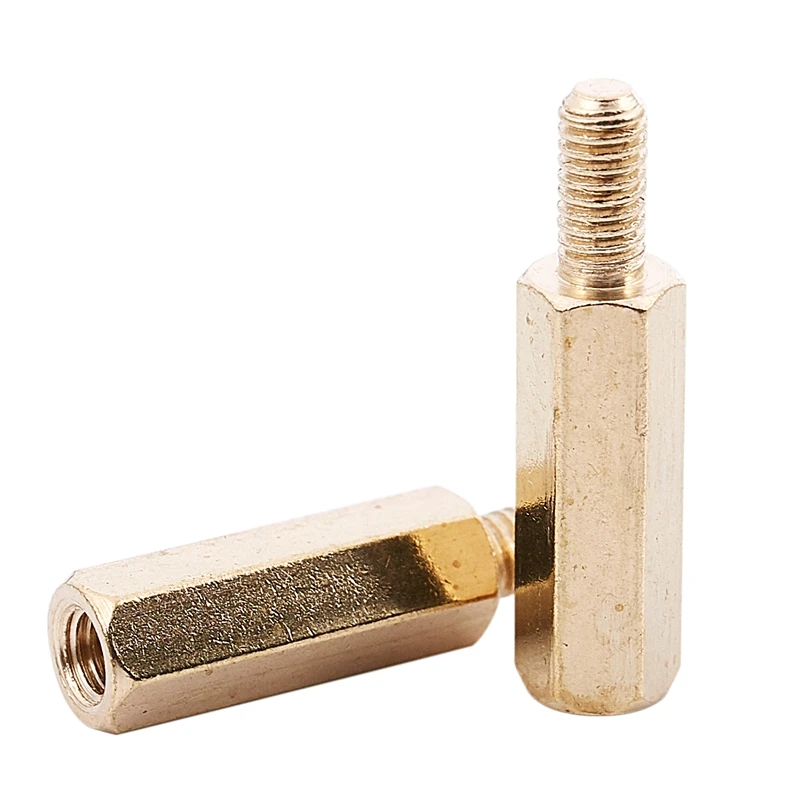 

50 Pcs M3 m Male Female Brass PCB Spacer Hex Stand-Off Pillar 20mm
