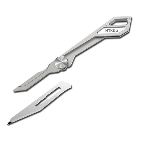 Ультратонкий титановый нож-брелок NITECORE NTK05, легкий многоцелевой складной нож, уличные инструменты, Мини Тактический нож