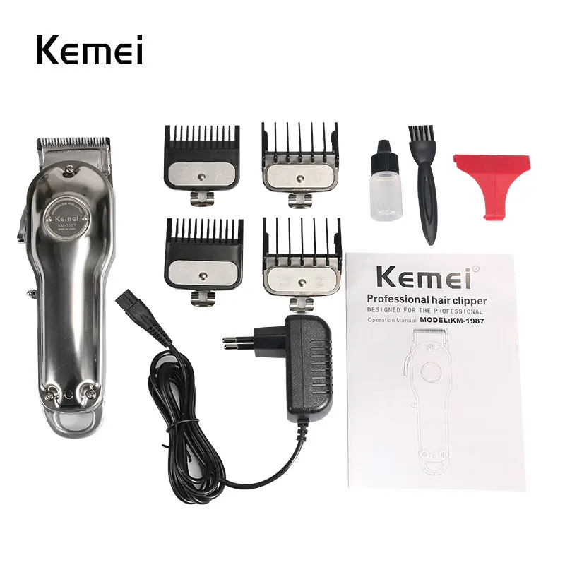 Kemei 1986 цельнометаллическая электрическая машинка для стрижки волос