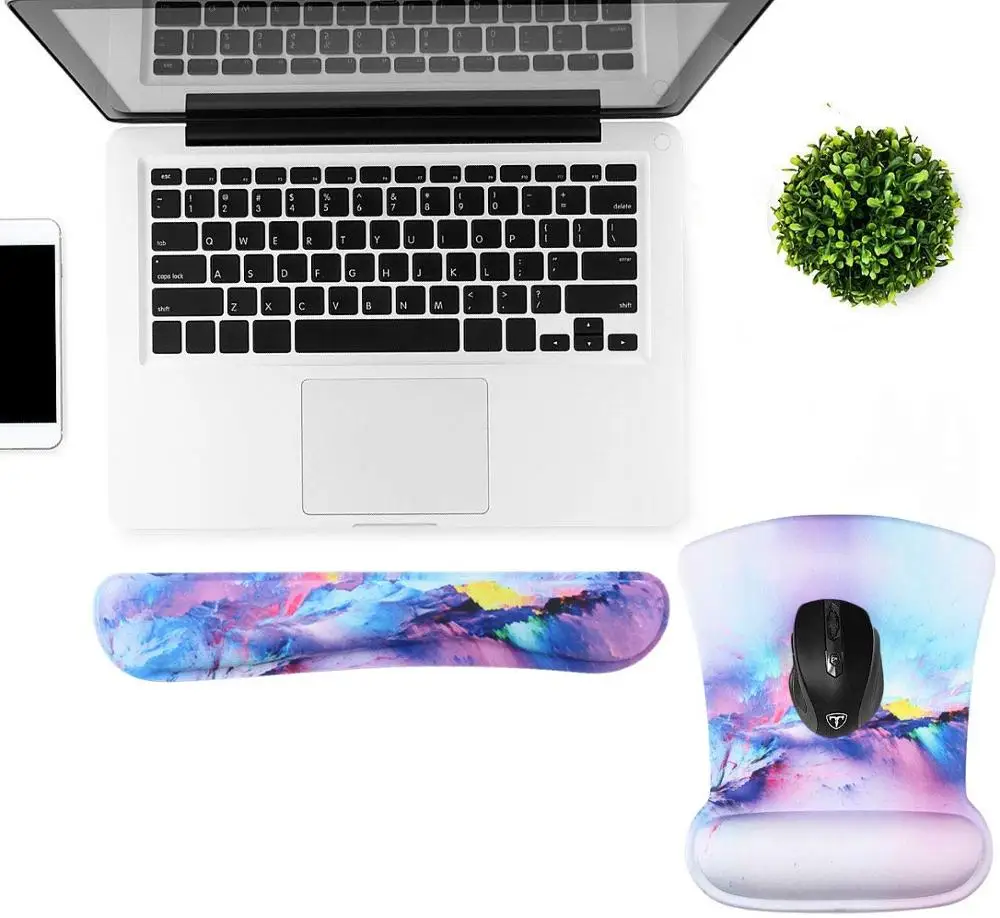 keyboard mouse mad wrist rest pad support cushion memory foam anti slip for computer pc laptop mac home office gaming free global shipping