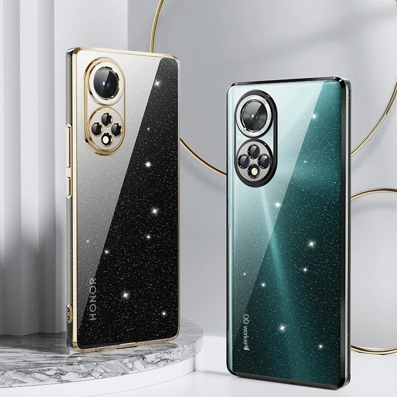 

Applicable to glory 50 / 50se flash powder electroplating mobile phone case magic3pro fine hole TPU female for jbl flip 4 Sale