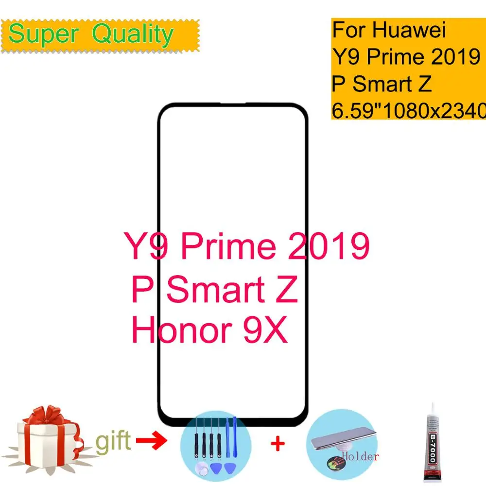 Для Huawei P Smart Z /Y9 Prime 2019 сенсорный экран Сенсорная панель переднее внешнее стекло