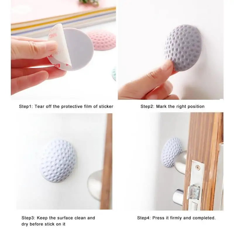 

Noise Reduction Anticollision Sucker Wall Protector Door Handle Bumper Stopper