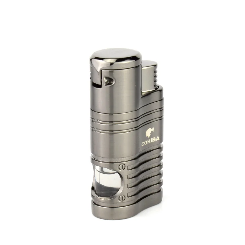 COHIBA металлический 4 факел струйное пламя сигарета зажигалка удар без газового