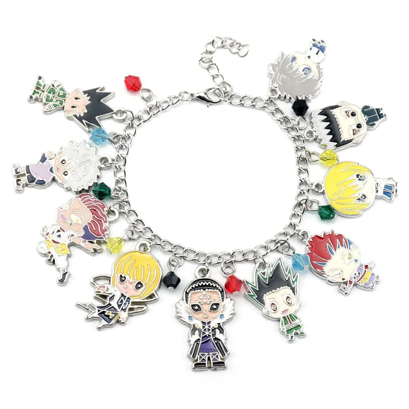 

Anime HUNTER×HUNTER Bracelet With Main Role Image Alloy Made Lovely GON·FREECSS Cosplay Props