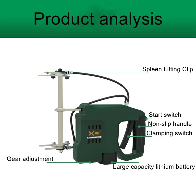Agitador de abejas el&eacute;ctrico, bater&iacute;a de litio, inal&aacute;mbrico, recargable, motor sin escobillas, eliminador de abejas, suministros de cr&iacute;a de abejas-2
