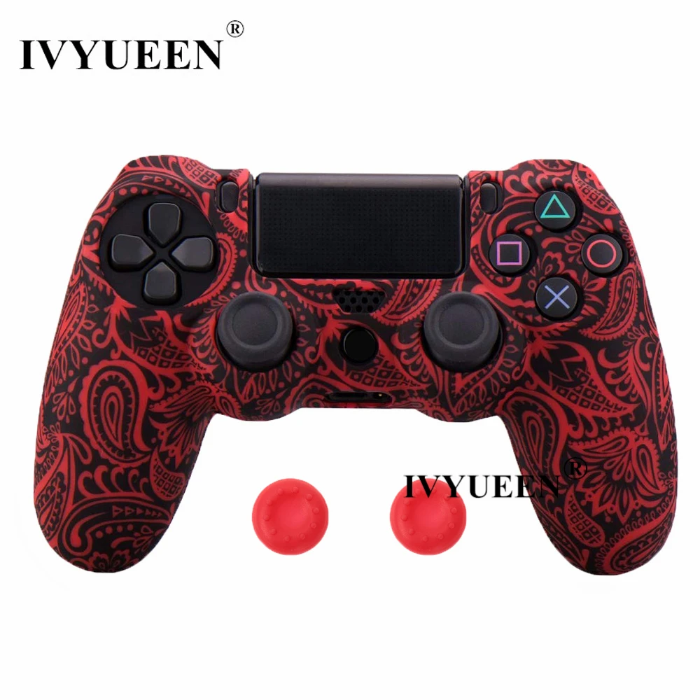 IVYUEEN 10 шт. силиконовый защитный чехол для sony playstation 4 PS4 DS4 Pro тонкий беспроводной контроллер Крышка Аксессуары для игр