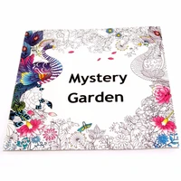 english adult mystery garden treasure hunt coloring painting book
