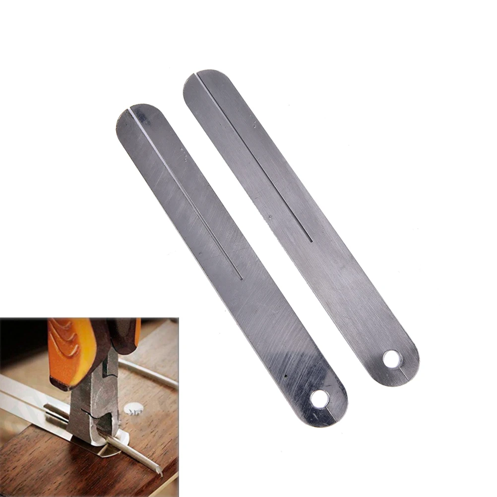 2PCS Fret Puller Fret Board Finger Board Fret Repair Tool Protector Steel Plate For Electric Guitar And Bass
