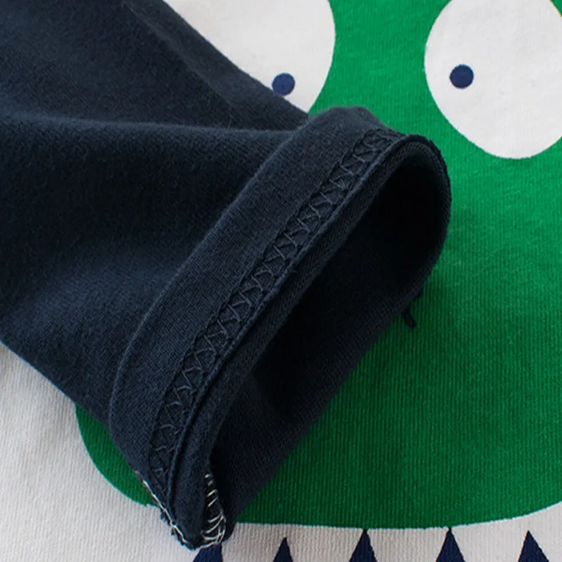 

Casual Boys Autumn Spring Cartoon Dinosaur Cotton Long Sleeve Tops T-shirt Children Clothes Baby Tees Blouse Baby Clothes