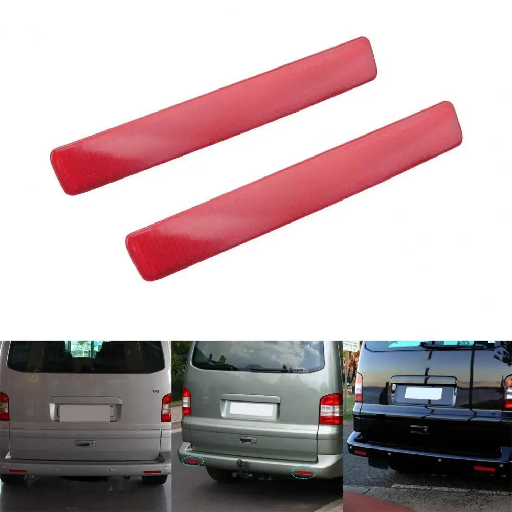 

2Pcs Rear Bumper Reflector Modified Red Bumper Reflector Lamp 7E0945105C 7E0945106C for T5 2003-2009