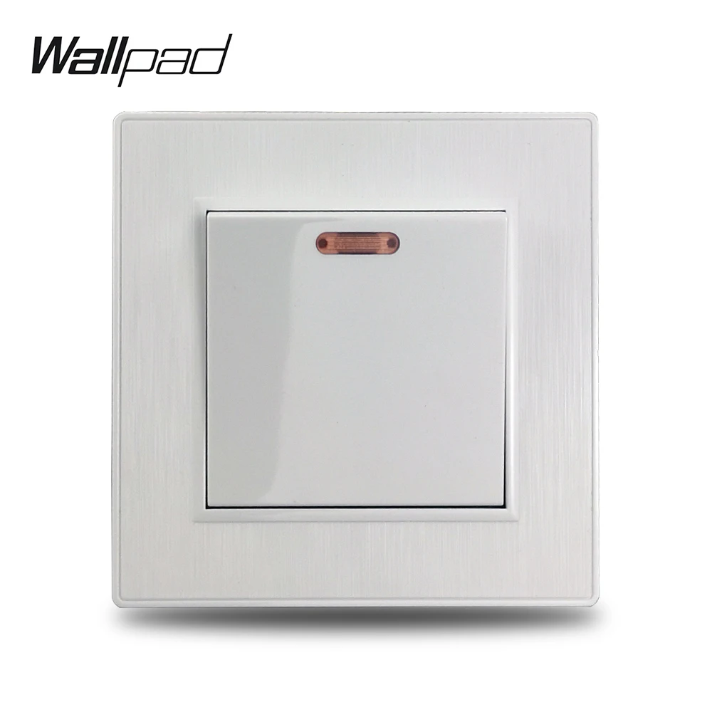 Wallpad S6 белый 20A 2P переключатель водонагревателя DP С светодиодный индикатором