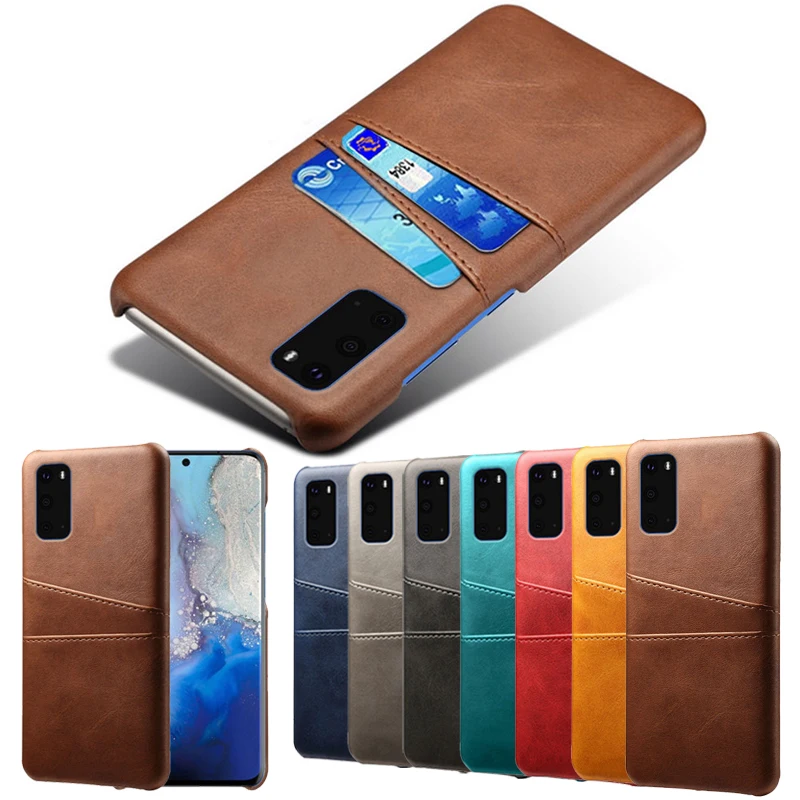 Кожаный чехол с отделением для карт Samsung Galaxy S20 Ultra A71 A81 A91 A51 A21 A70 A60 A50 A40 A30 A20 A10 Note 8 9