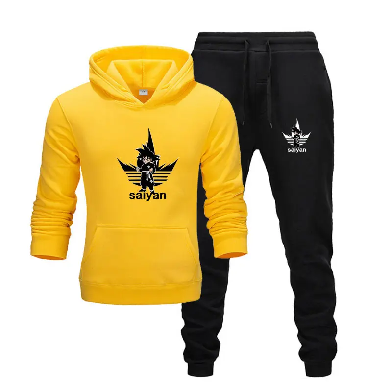 Goldfly новый популярный комплект из двух предметов, модные толстовки, спортивная одежда для мужчин, спортивный костюм, толстовка с капюшоном, ... от AliExpress WW
